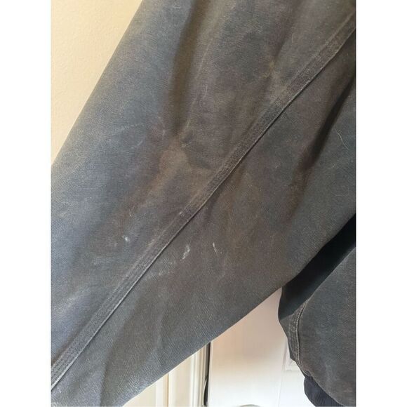 Carhartt J131 Duck Thermal Lined Hooded Zip Jacket Men 4XL Black - Picture 12 of 16